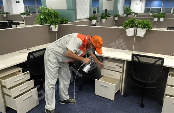 中国移动办公室除甲醛再一次找到高洁雅，充分肯定高洁雅除甲醛治理的专业性。